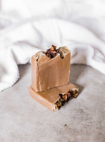 Chocolate & oat soap